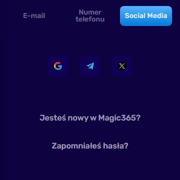 Magic 365 – logowanie przez social media