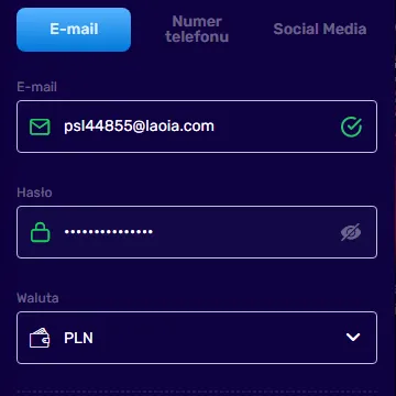 Magic 365 – rejestracja przez e-mail