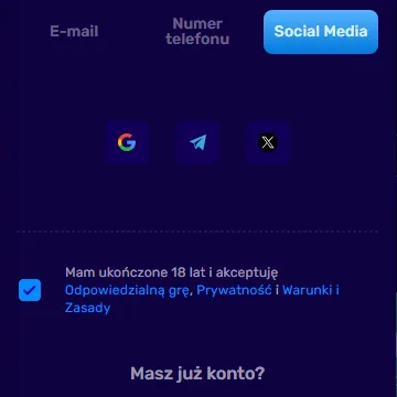 Magic 365 – rejestracja przez social media