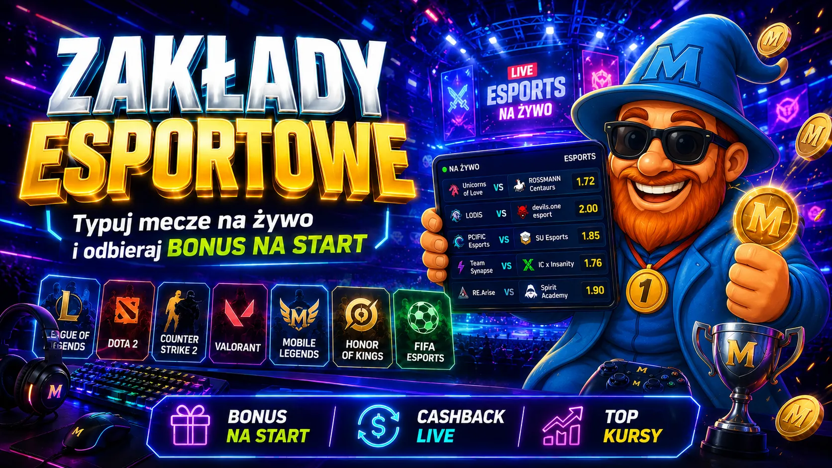 Zakłady esportowe w Magic365